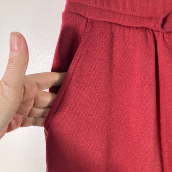 Womens Colsie Lounge Pants Crimson Gold Stripe Side Slit at Hem L Pockets Drawst - Picture 4 of 10